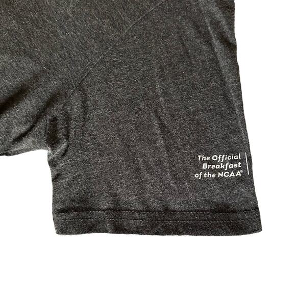 💥Wendy's Restaurant Work Shirt Adult size Medium Dark Gray Baconator Breakfast - Picture 5 of 10